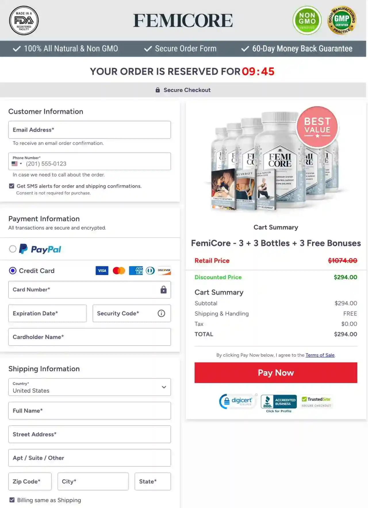 prostavive-secure-checkout-page